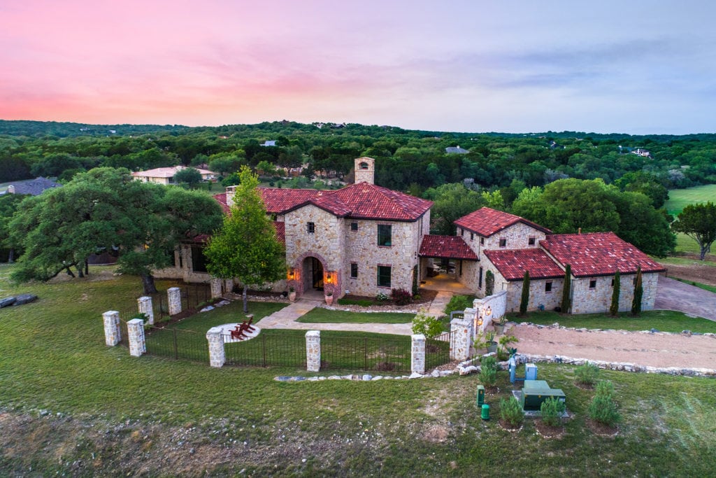 Sunset real estate Drone Photo